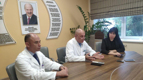 Журналисты союзных СМИ в рамках пресс-тура посетили РНПЦ онкологии и медицинской радиологии им.Н.Н.Александрова